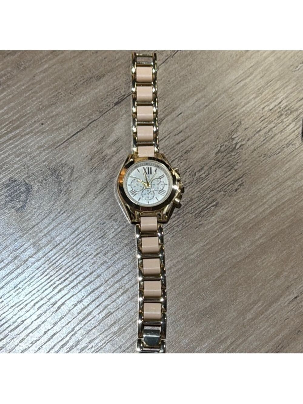 New York & Company Gold Cream Women's Watch